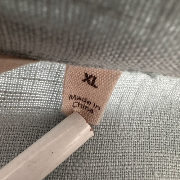 Soft Surroundings Grove‎ Linen Waterfall Open Jacket Cardigan Womens XL Mint - Picture 6 of 10